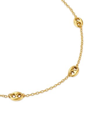 14K Yellow Gold Heavy Metal Mariner Link Station Bracelet