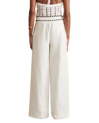 Fawn Linen Wide Leg Pants