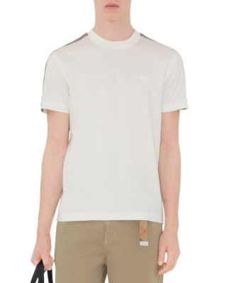 Burberry - Check Trim Cotton Tee