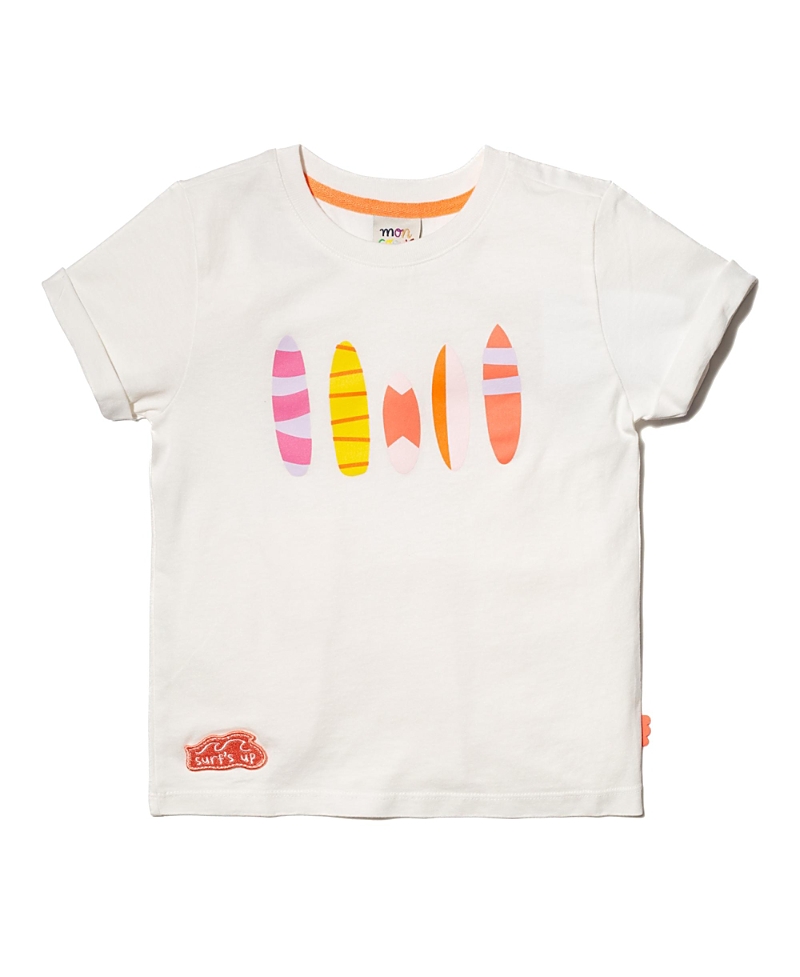 Mon Coeur Unisex Recycled Cotton Surfboard T-Shirt - Little, Big Kid