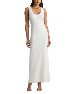 St. John - Scoop Neck Rib Knit Dress
