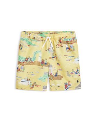 Ralph Lauren - Boys' Traveler Polo Bear Swim Trunks - Big Kid