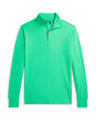 Polo Ralph Lauren - Boys' Cotton Interlock Quarter-Zip Pullover - Little Kid, Big Kid