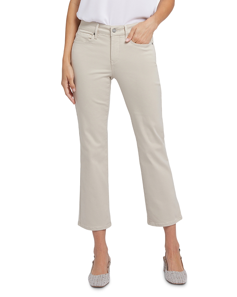 Nydj Petite Marilyn High Rise Straight Ankle Jeans In Neutral