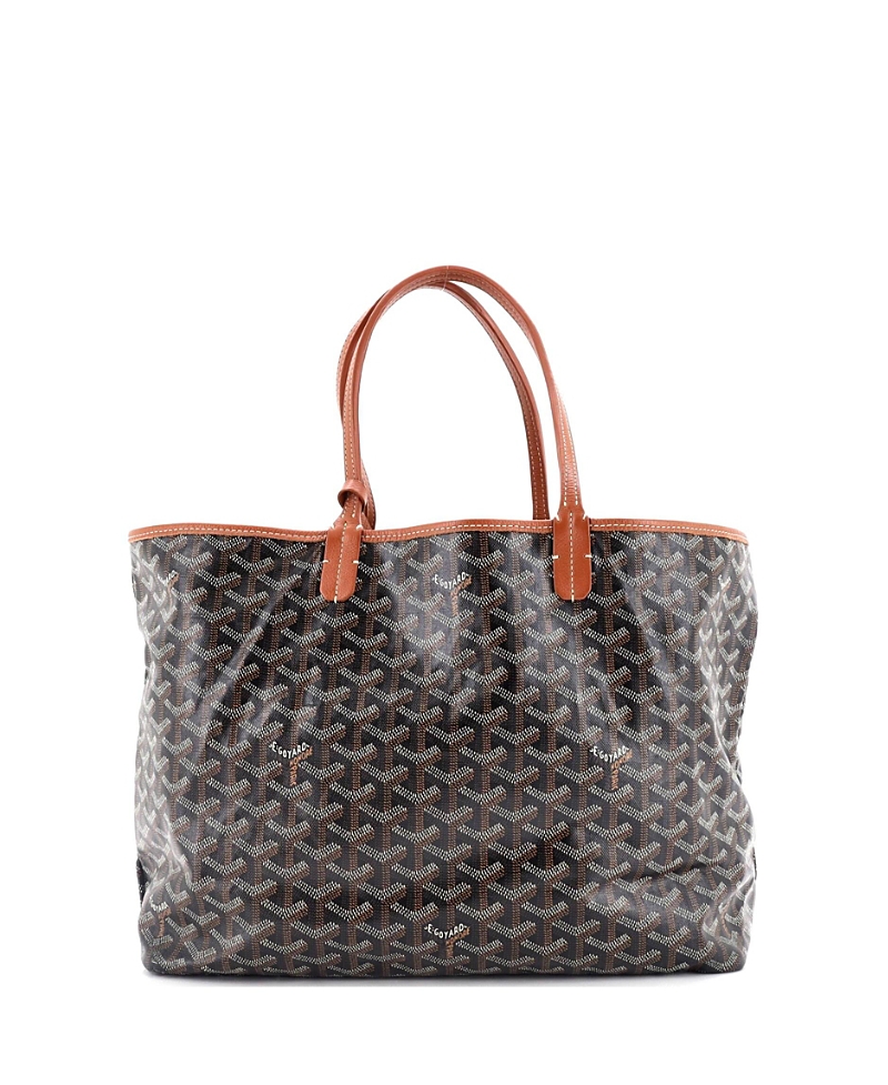 Pre-owned Pre-owned Goyard Goyard Pm Saint Louis Tote Coated Canvas In Black