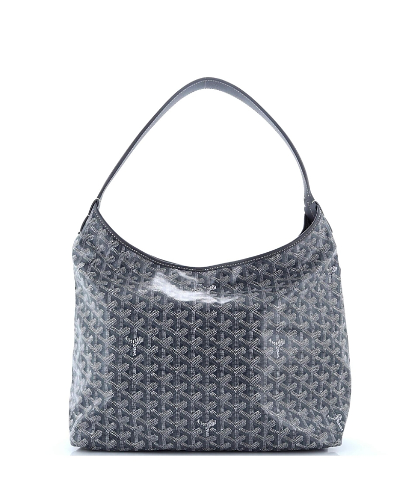 Pre-owned Pre-owned Goyard Goyard Boheme Hobo Coated Canvas In Gray