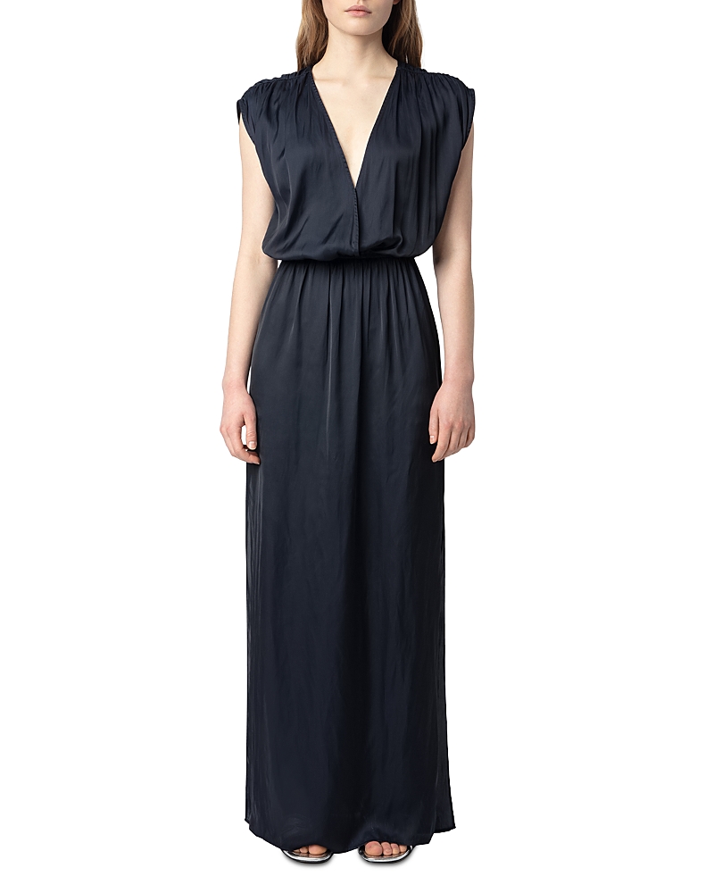 Zadig & Voltaire Ritmic Satin Maxi Dress