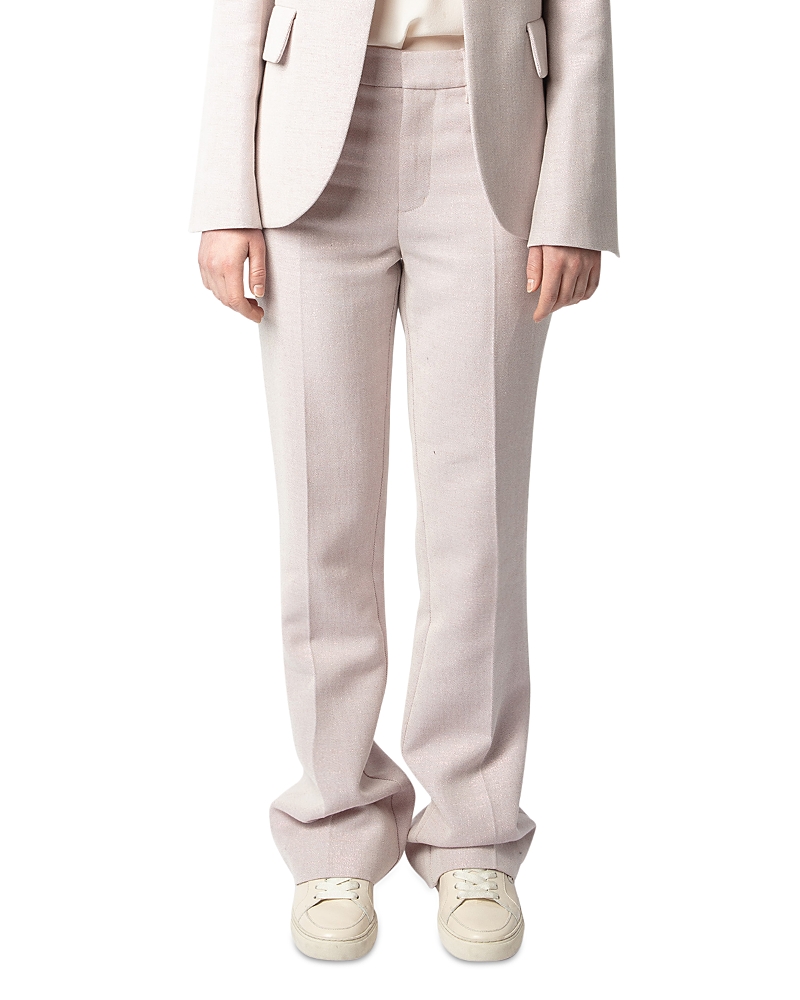 Zadig & Voltaire Pistol Shimmer Pants In Lilas
