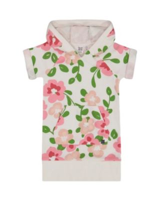Deux par Deux - Girls' Printed French Terry Hooded Dress - Little Kid