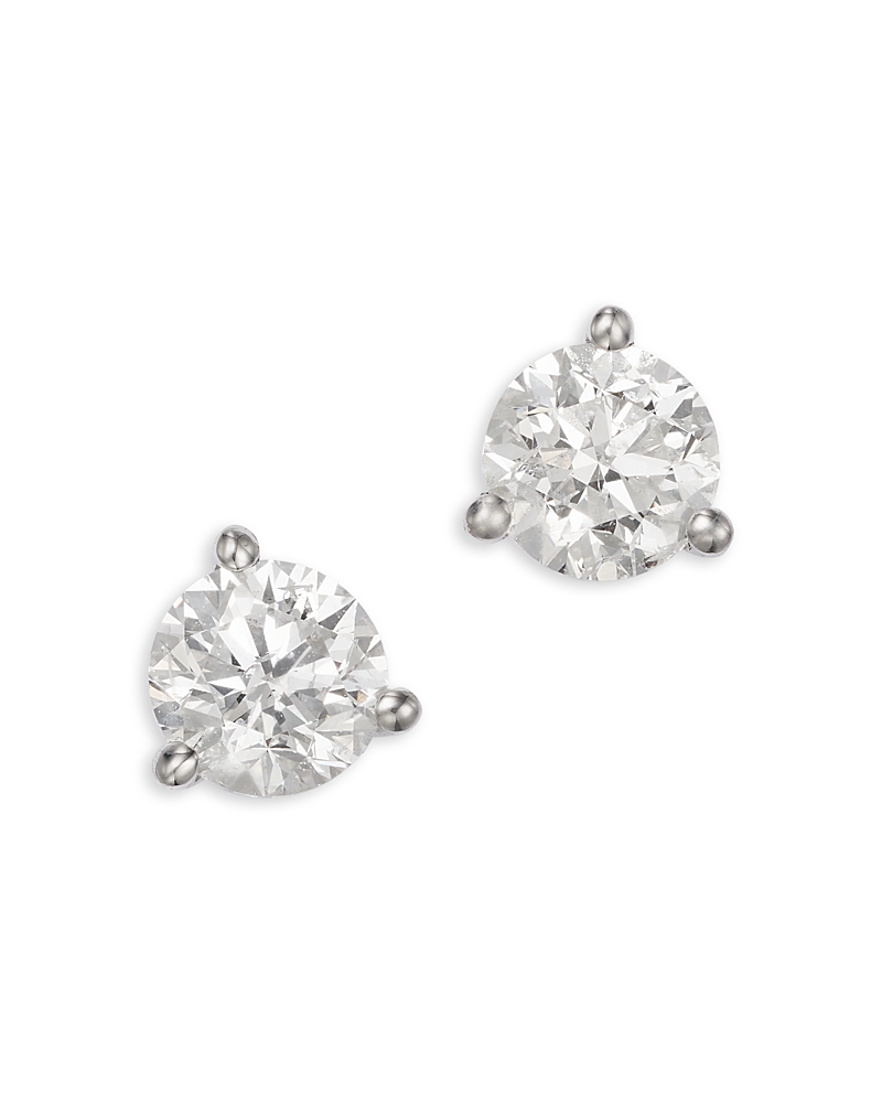 Bloomingdale's Fine Collection Certified Diamond Martini Set Stud Earrings In 14k White Gold, 2.0 Ct. T. W. In White