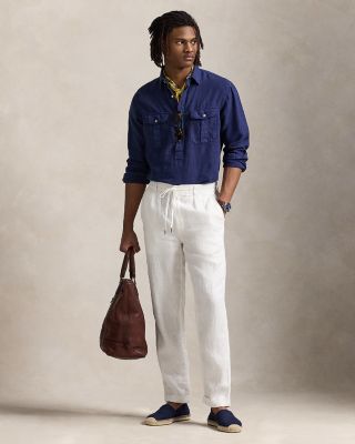 Polo Prepster Slim Tapered Linen Pants