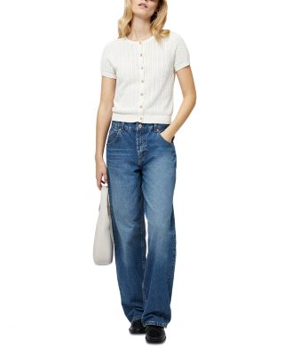 Pointelle Button Cardigan