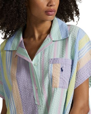 Seersucker Long Sleepshirt