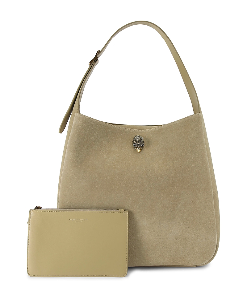 Shop Kurt Geiger Large Bond Hobo Bag In Light/past