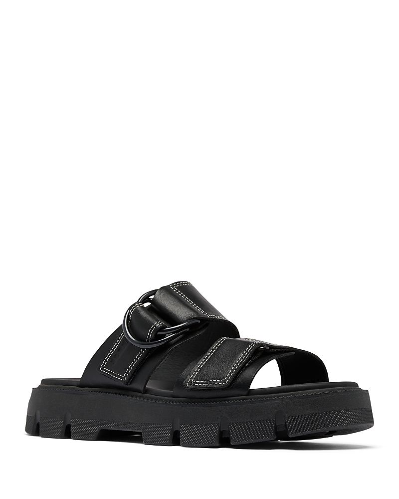 Sorel Rein Cb Platform Slide Sandal In Black