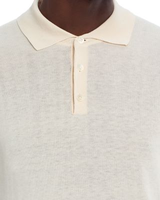 Cotton & Silk Knit Polo Shirt