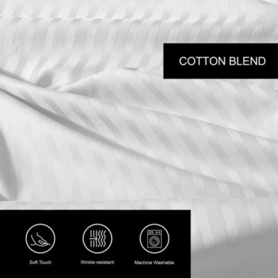 Dobby Stripe 4 Piece Sheet Set, Queen