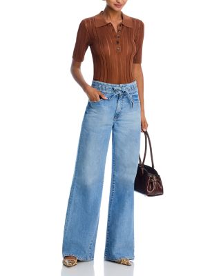 Rio High Rise Wide Leg Jeans in Blondie