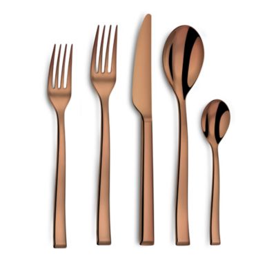 Side PVD Copper 5-Piece Flatware Place Setting