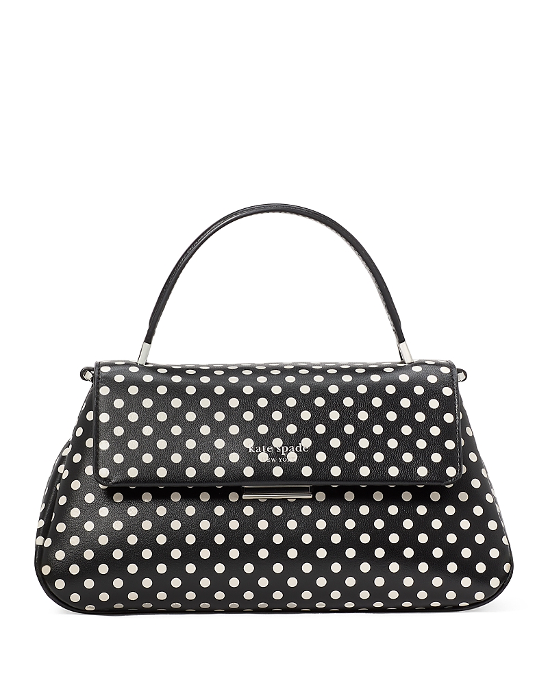 Kate Spade New York Grace Dot Fine Leather Top Handle Bag In Black Multi