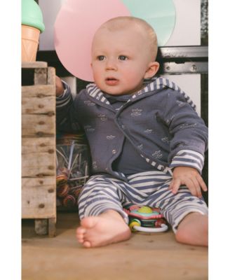 Boys' Reversible Organic Cotton Hooded Jacket - Baby