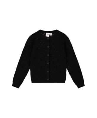 Deux par Deux - Girls' Pointelle Knit Cardigan Sweater - Baby