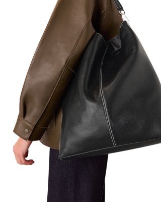 Kamil Contrast Stitch Tote Bag