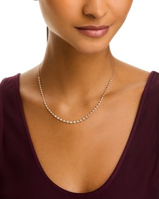  Diamond Graduated Collar Necklace in 14K Yellow Gold, 1.0 tcw