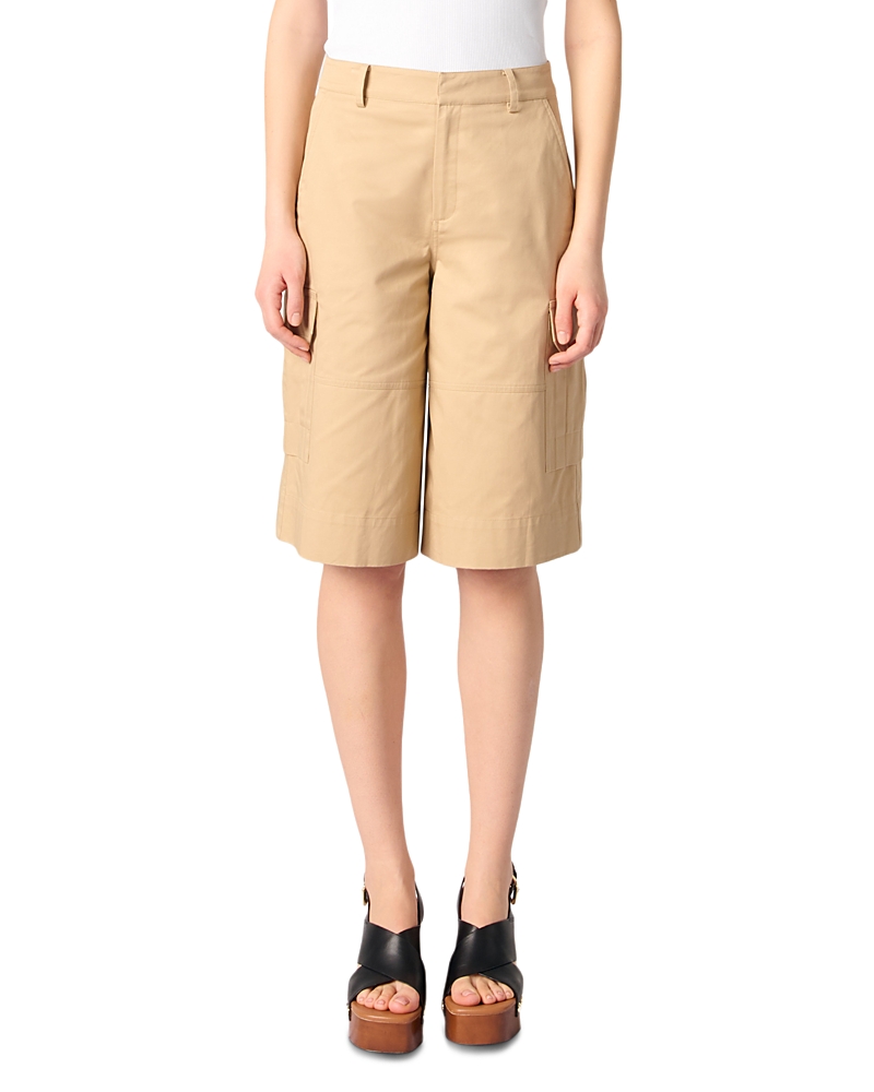 Maje Cotton Bermuda Shorts