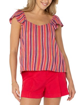 Liverpool Los Angeles - Flutter Sleeve Top