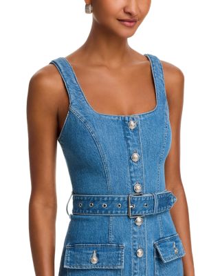 Midy Button Front Tank Dress