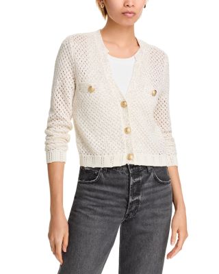 Blanca Sequinned Cropped Cardigan