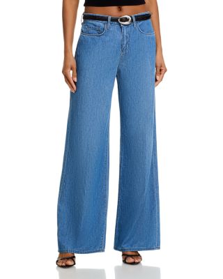 L'AGENCE - Alicent High Rise Sneaker Wide Leg Jeans in Stokes