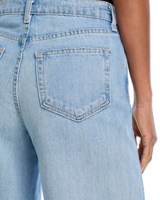 Beau High Rise Wide Leg T Seam Jeans in Fontana