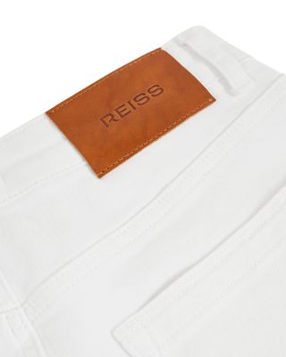 Belinda Turn Up Straight Jeans in White