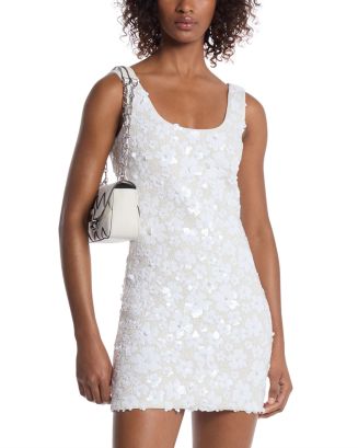 Michael Kors Floral Sequin Tank Mini Dress | Bloomingdale's Women