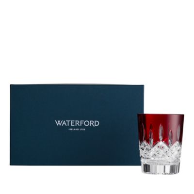 Lismore Red Double Old Fashioned Glasses, Set of 2