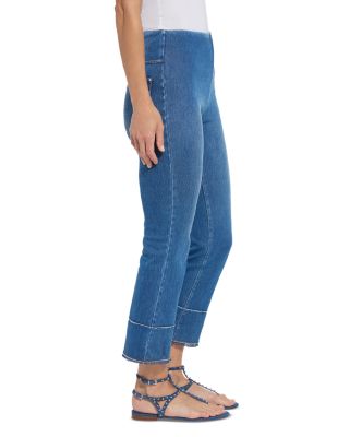 Dara High Rise Seamed Hem Crop Jeans
