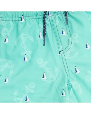 Boys' H2O Sailboat Embroidered Swim Trunks - Little Kid, Big Kid