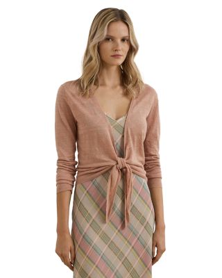 Ralph Lauren - Tie Front Linen Cardigan