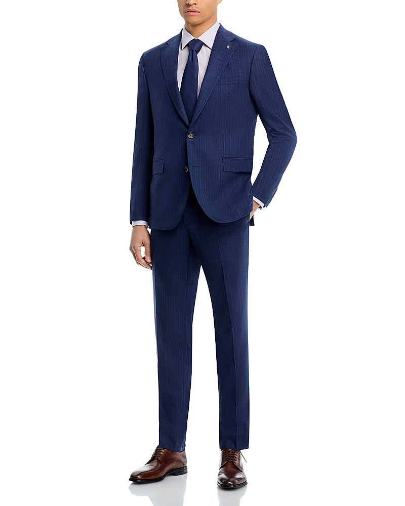 Jack Victor Loro Piana Wool Fabric Tonal Stripe Regular Fit Suit