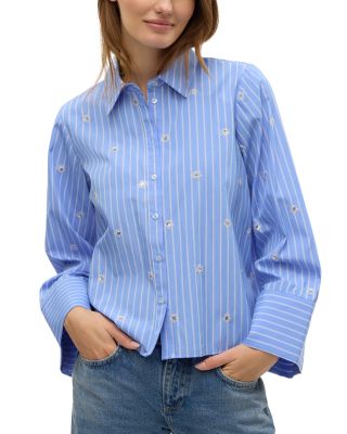 Vero Moda - Leila Sequined Striped Shirt