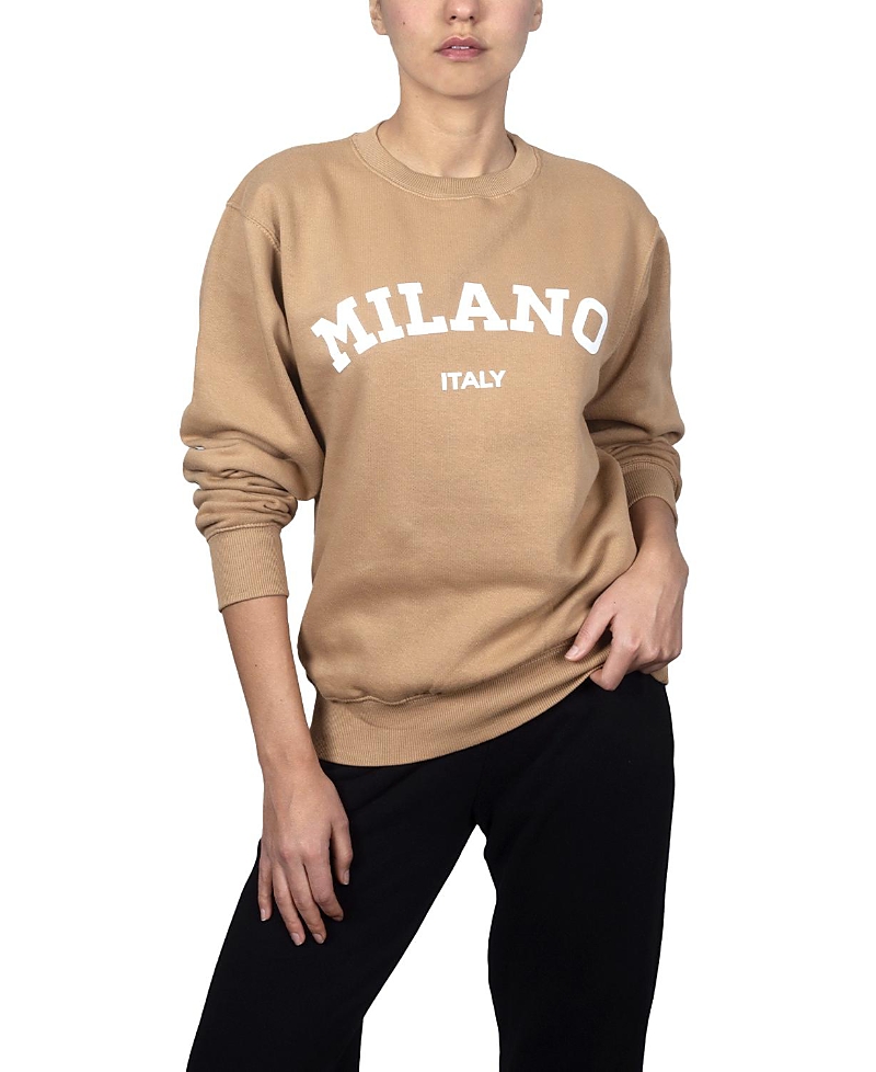Departure Milano Sweatshirt In Tan