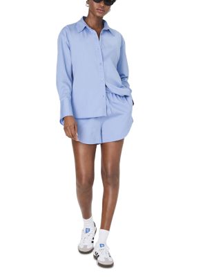 Alexis Diagonal Yoke Button Front Top
