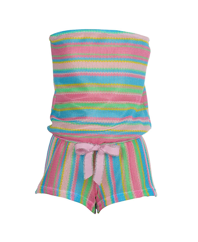 Nessi Byrd Jeannie Playsuit In Blue-multicolor