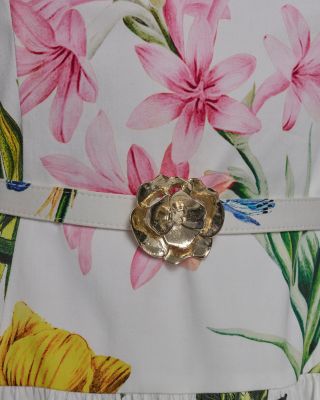 Printed A Line Dress