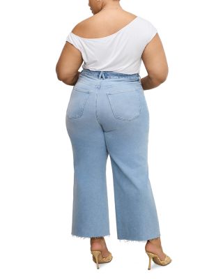 Palazzo High Rise Light Compression Jeans in Indigo862