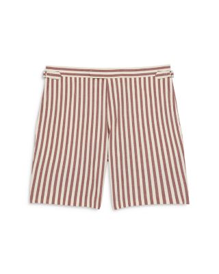 Side Adjuster Striped Shorts