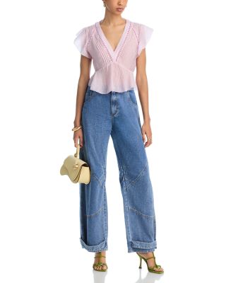 Tre High Rise Jeans in Dark Blue  