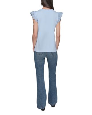 Sleeveless Ruffled Top 